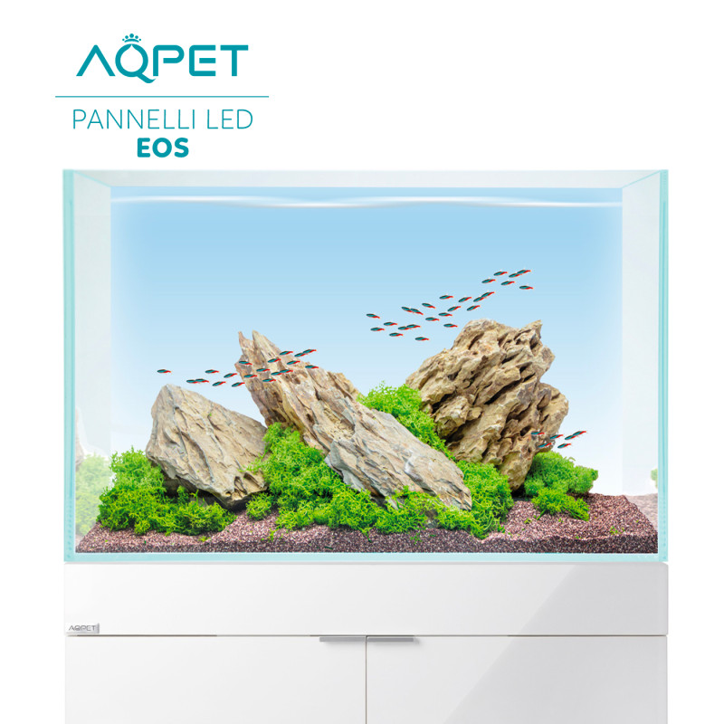 Aqpet EOS 50 - pannello retroilluminato a led rgb con app - sfondo luminoso  per acquari di 50x50 cm