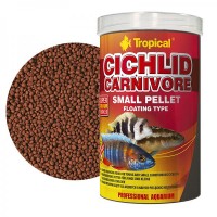Tropical Cichlid Carnivore Small Pellet gr.90/ml.250 - Alimento Completo...