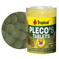Tropical Pleco's Tablets 50ml/30gr. - Mangime vegetale per loricaridi
