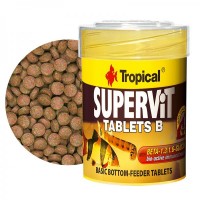 Tropical Supervit Tablets B 50ml/36gr. - Mangime per tutti i pesci da fondo