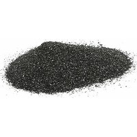 Sabbia nera brillante fine 0,3-0,9mm 5 kg - fondo inerte per acquario