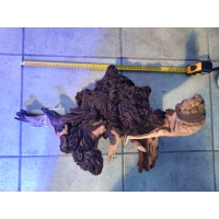 Radice mopani bicolor XXL circa 45x50 cm, legno - foto reale