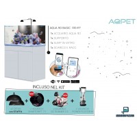 Aqpet Kit Aqua 90 reef completo di tecnica - Acquario marino 90x50x50 cm...