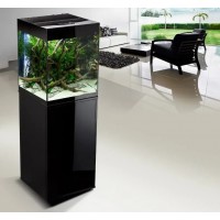 Aquael Glossy Cube 50 Black 50x50x150h cm - 135 lt nero con