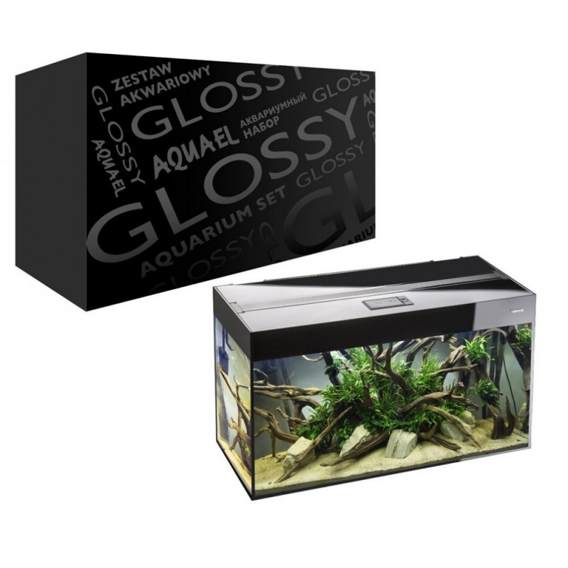 Aquael Glossy 150 Black 150X50X63h cm - 405 lt nero - Acquario Completo di  illuminazione a Led