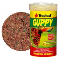 Tropical Guppy 250ml/50gr. mangime in fiocchi per tutti i poecilidi