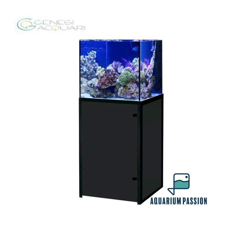 Genesi Acquari Reef Plus Nero 60x40x45 cm - Acquario marino in